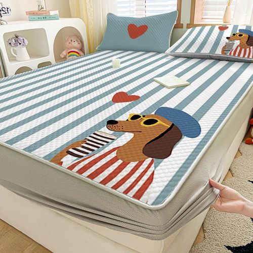 2025夏季冰豆豆凉席可机洗软席宿舍单人空调席子儿童凉席床单