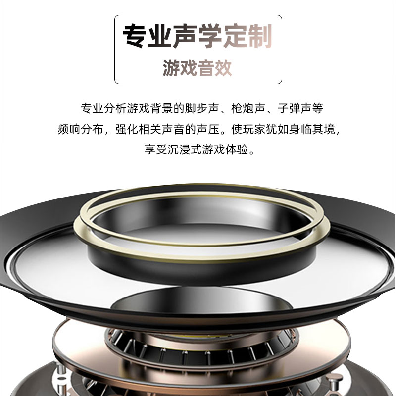 abingo BT60 2.4G电竞游戏耳机头戴式无线蓝牙耳麦降噪7.1声道台