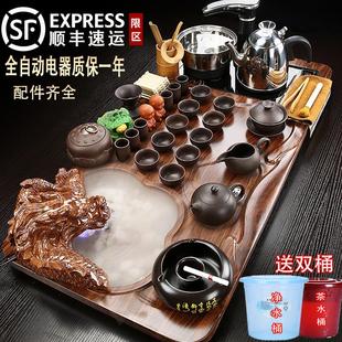家用客厅整套全自动上水一体功夫泡茶台烧水壶茶盘简约 茶具套装