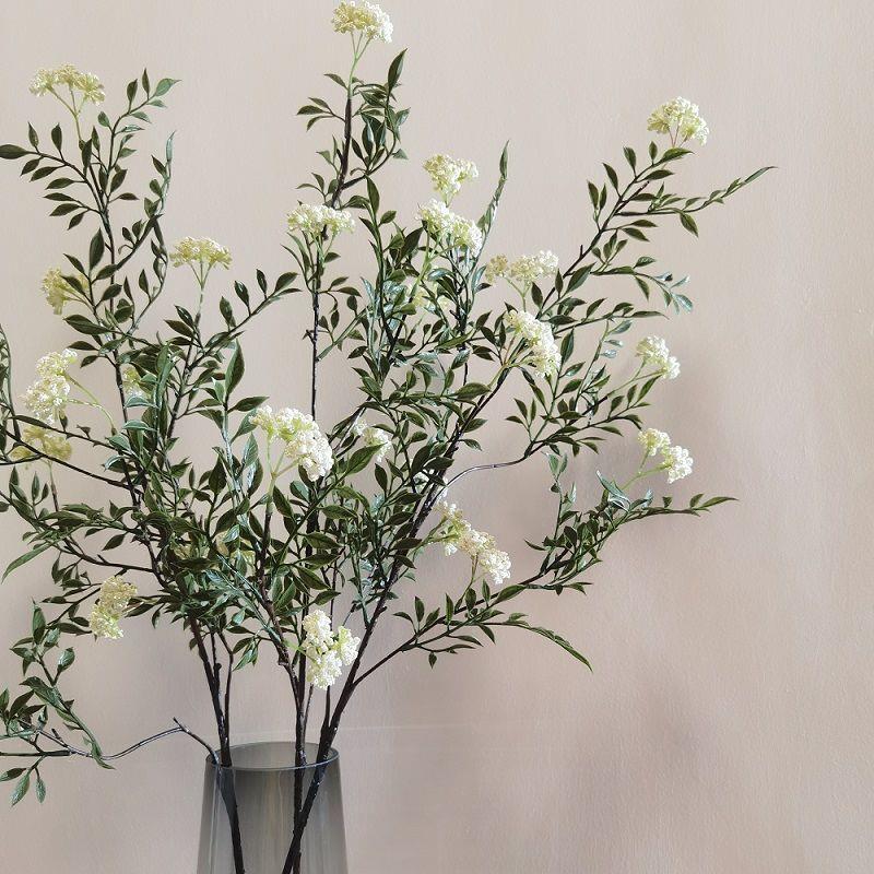 轻奢仿真绿植雪柳室内空间玄关插花客厅装饰假花家居摆饰摆件