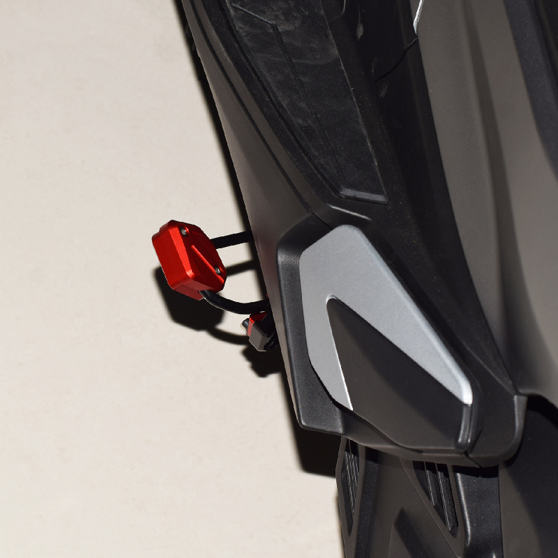 适用无极踏板R1GT改装边撑加大底座 侧支架加宽稳固器脚架