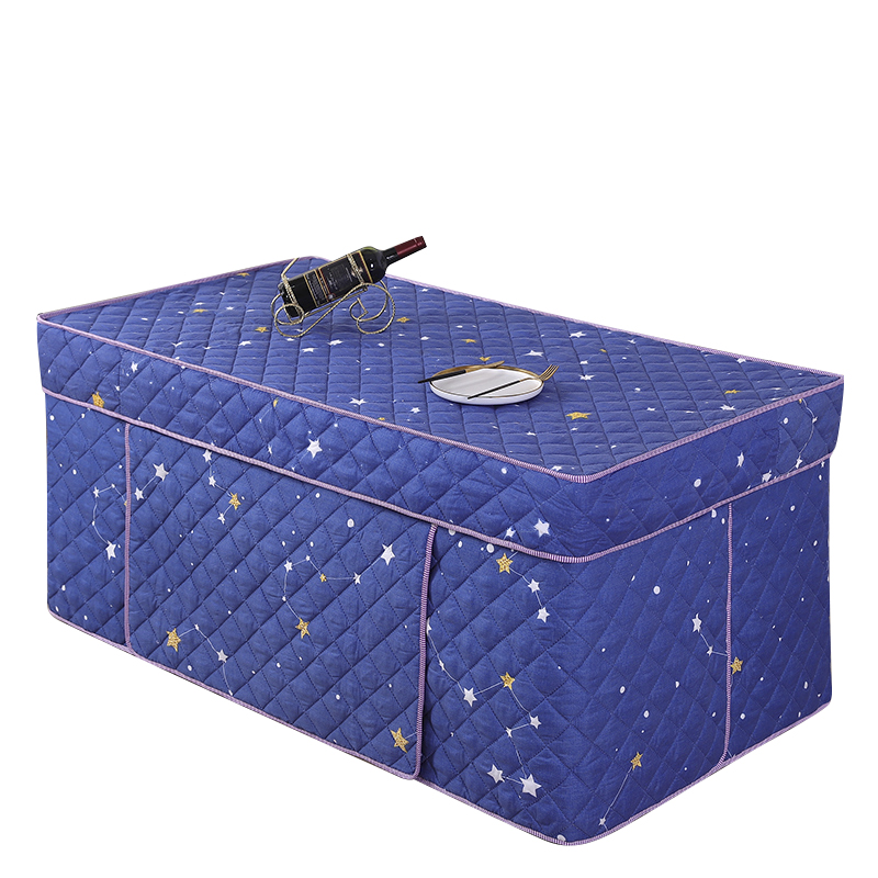 新款烤火罩加厚长方形开孔电炉罩桌布茶几罩火炉罩电暖炉桌罩简约