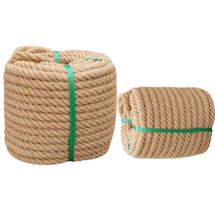 复古手工编织麻绳捆绑绳吊牌装饰品黄麻绳粗细照片墙包装绳子