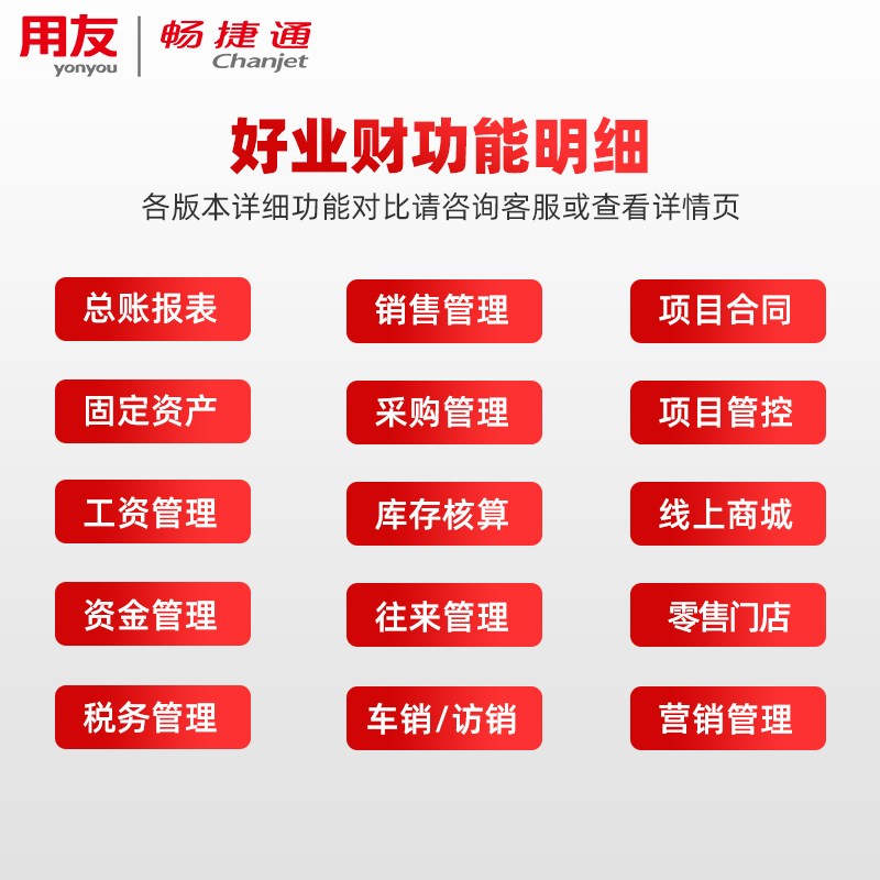 用友财务软件进销存管理软件好业财财务业务一体化软件