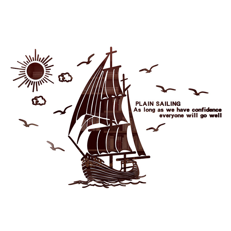 一帆风顺墙面纸画办公室装饰企业文化公司会议室设计背景布置,家居饰品,文化墙贴,淘宝优惠券,粉丝福利购,淘宝优惠卷