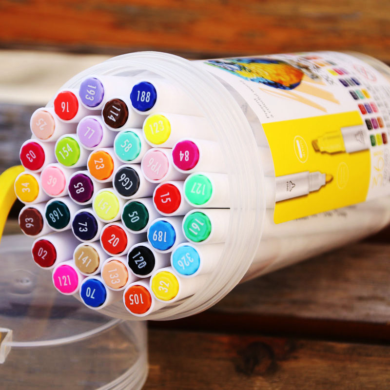 马克笔水性双头手绘学生彩色笔套装绘画彩笔画笔12色24色36色48色