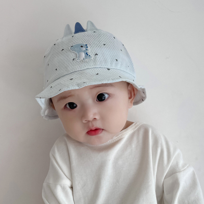 婴儿帽子春秋款小月龄宝宝遮阳帽防晒新生儿男宝渔夫帽太阳帽夏季