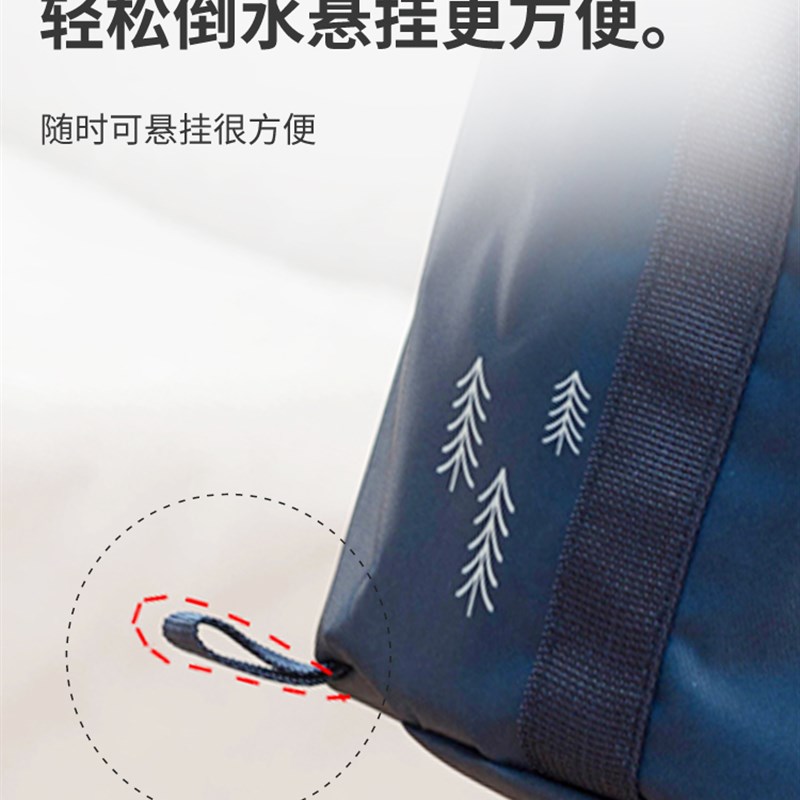 旅行折叠洗衣袋帆布旅游神器泡脚桶便携式户外水盆洗脸盆洗脚水桶