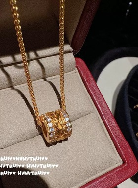 古法拉丝麦穗路路通项链女时尚