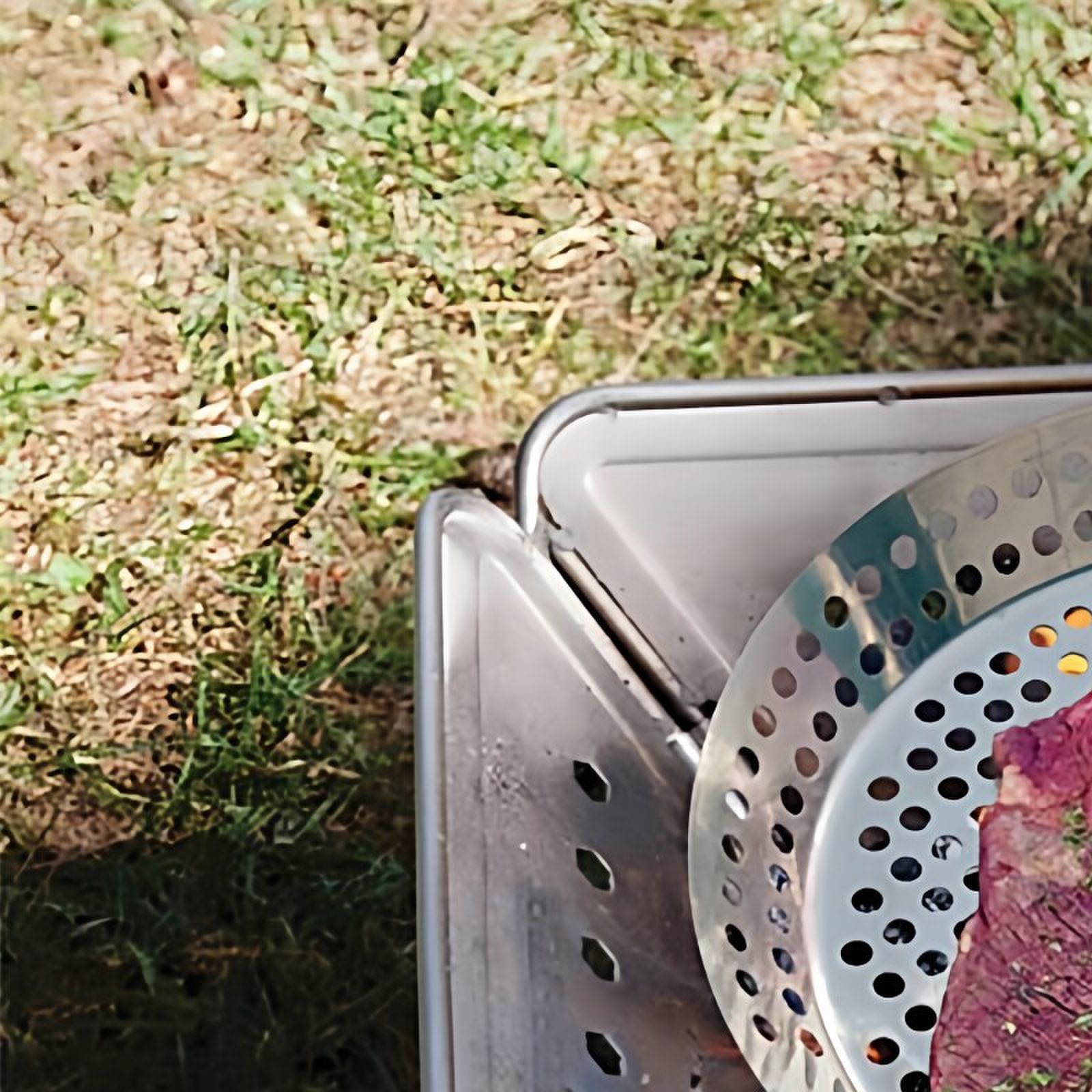 摺叠圆形烧烤盘野营多功能烤牛排烤肉盘野炊BBQ摺叠不粘煎锅