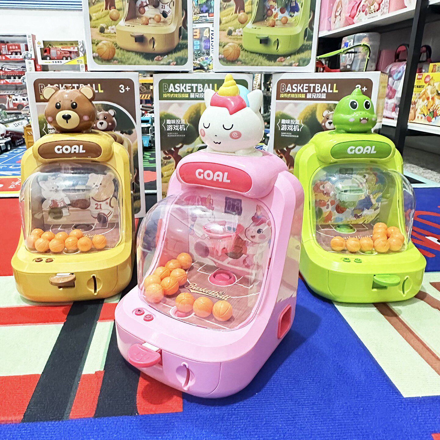 儿童大号趣味投篮游戏机弹射球类亲自互动生日礼物益智玩具男女孩