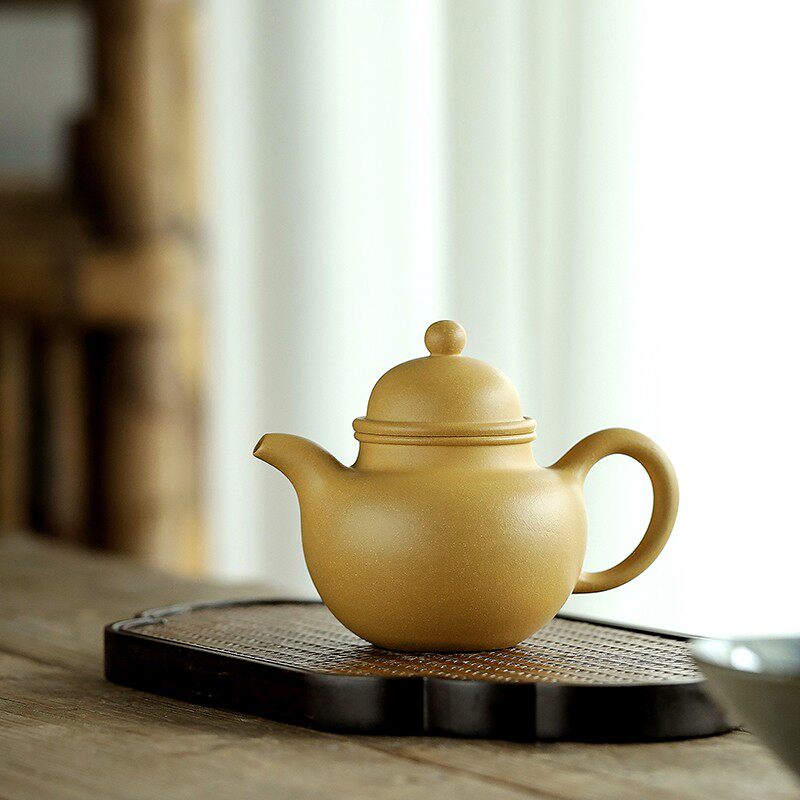掇球小容量小品功夫泡茶纯全手工紫砂壶茶壶黄金段泥名家正宗小号