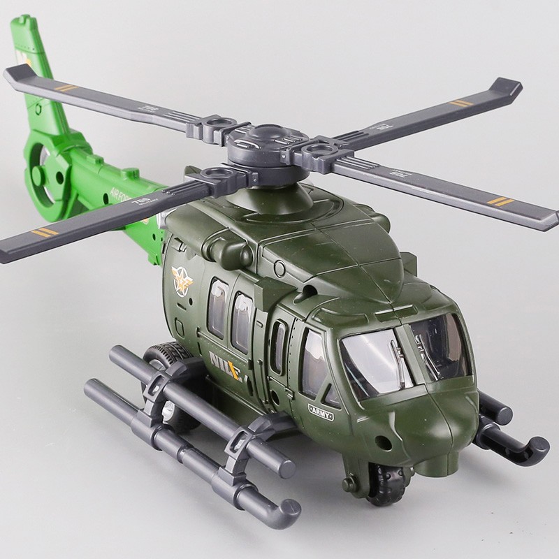 大号直升机模型玩具车惯性旋转螺旋桨儿童耐摔飞机礼物宝宝战斗机