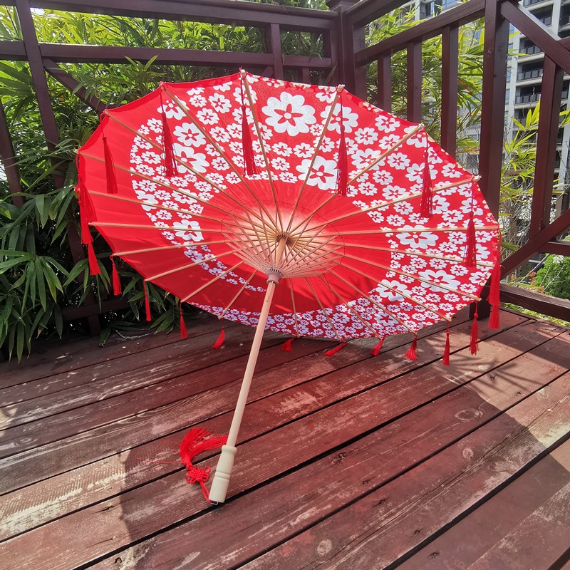 新款彼岸花古风伞转转花流苏伞古典舞伞舞蹈伞汉服旗袍走秀道具伞