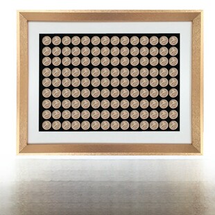 实木钱币硬币收纳框金币展示框勋章徽章收纳pin展示框像章收纳框