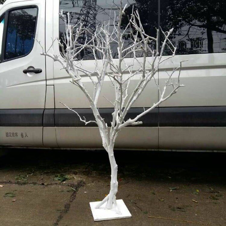 专业定制各种枯树造型白树枝婚庆装饰树商场摆放仿真树枯树装饰树