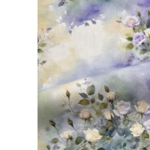 7区7.22号油画花卉数码印花20支纯棉平布一米价1.1米宽手工diy