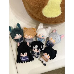 动漫周边奇喵君猫小九七夜狐拾一历险记属性10cm印花棉花娃娃挂件