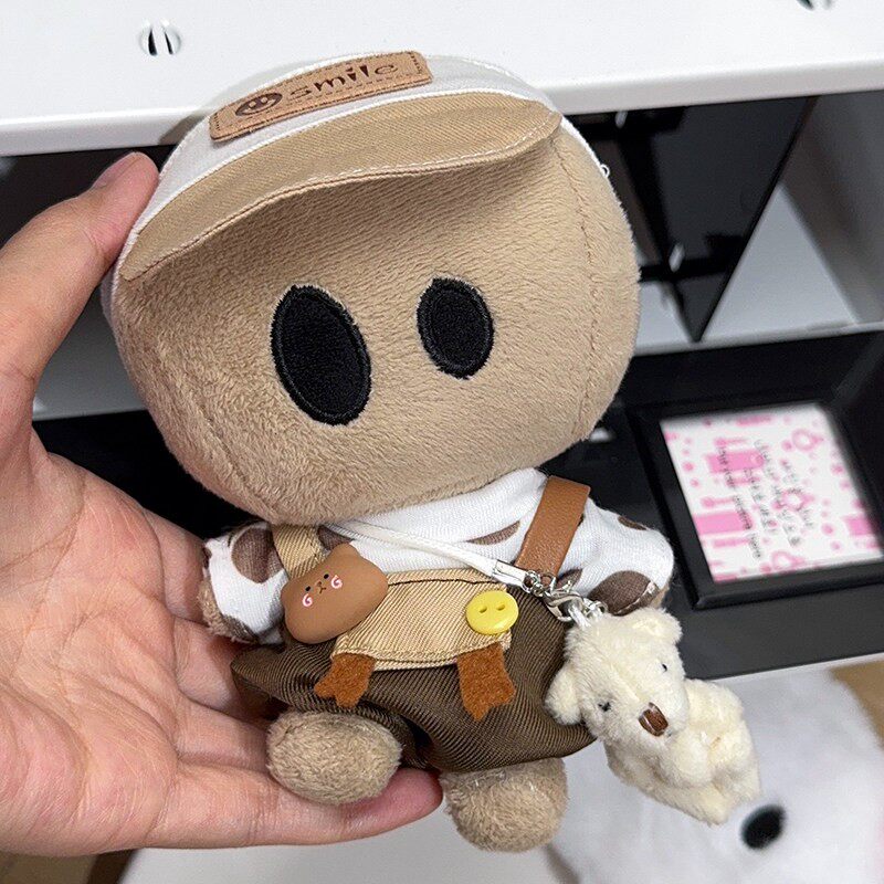 新款13cm小D薛之谦娃衣dsp纸袋人天外来物玩偶挂件棕熊抱婴袋裤套