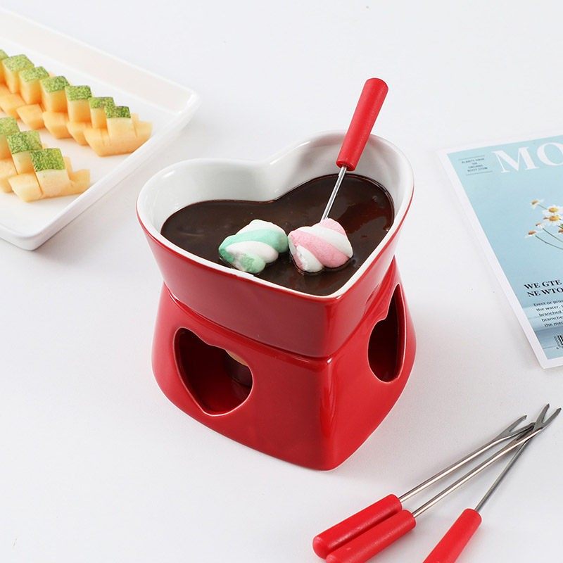 爱心巧克力火锅炉创意冰淇淋火锅家用DIY甜品火锅奶酪芝士加热炉,厨房/烹饪用具,火锅炉,淘宝优惠券,粉丝福利购,淘宝优惠卷
