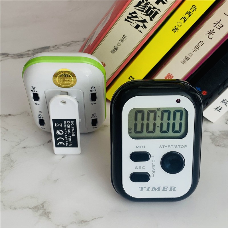 追日PS-368自动循环定时器电子计时器提醒器开关闪灯振动响闹