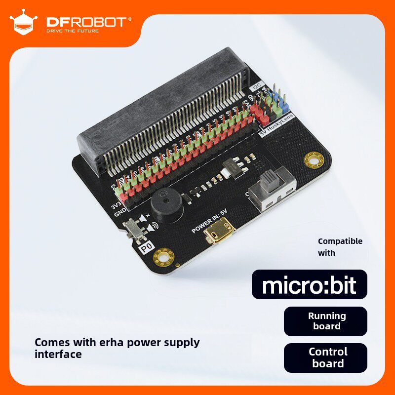 DFRobot micro:bit IO扩展板适用掌控板支持二哈识图AI摄像头