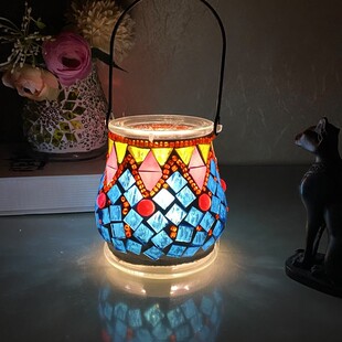 diy手工马赛克材料包土耳其自制烛台花瓶儿童益智亲子互动笔筒