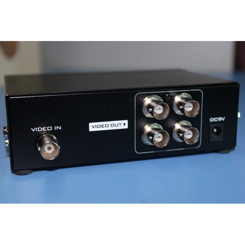 全新迈拓MT-104BC BNC分配器 分频器一进四出 1分4监控 4路分支器