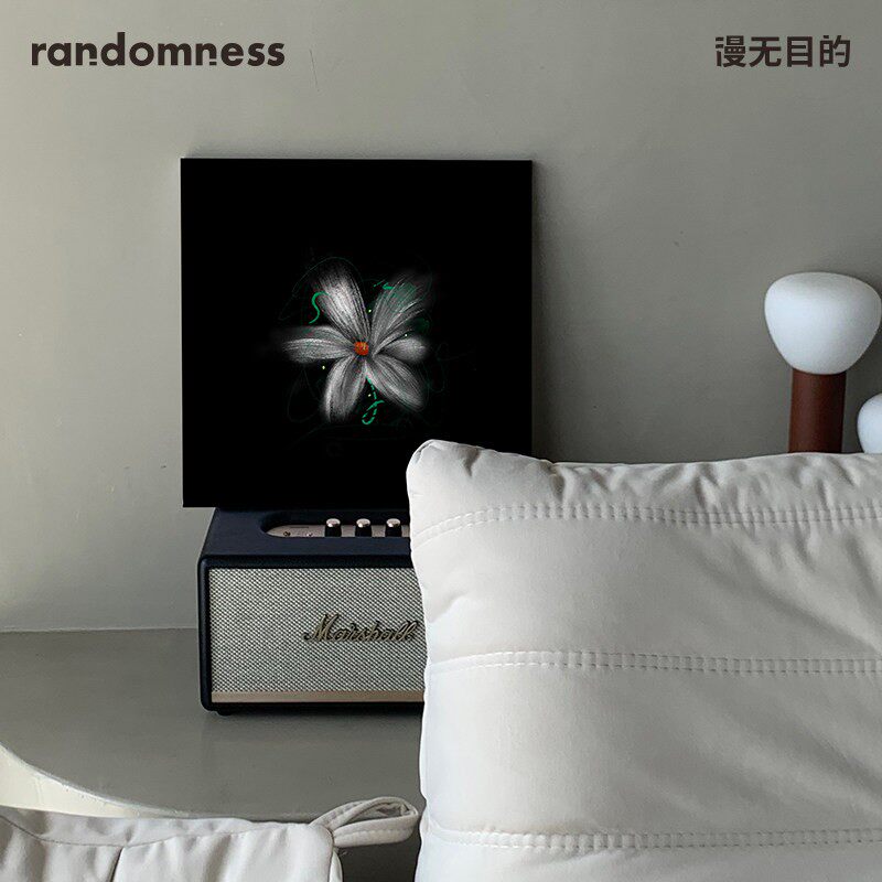 漫无目的randomness-悸动-原创客厅玄关氛围感抽象无框艺术装饰画