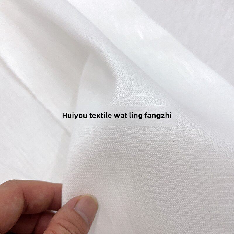支棱梭织纯苎麻布料夏季白色亚麻垂感裙子汉服衬衫裤子服装面料
