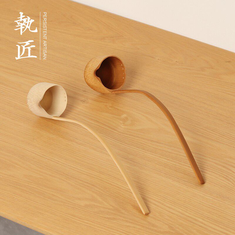 纯手工竹制盛舀小水勺厨房水瓢勺子汤勺酒提子打酒器舀水家用无漆