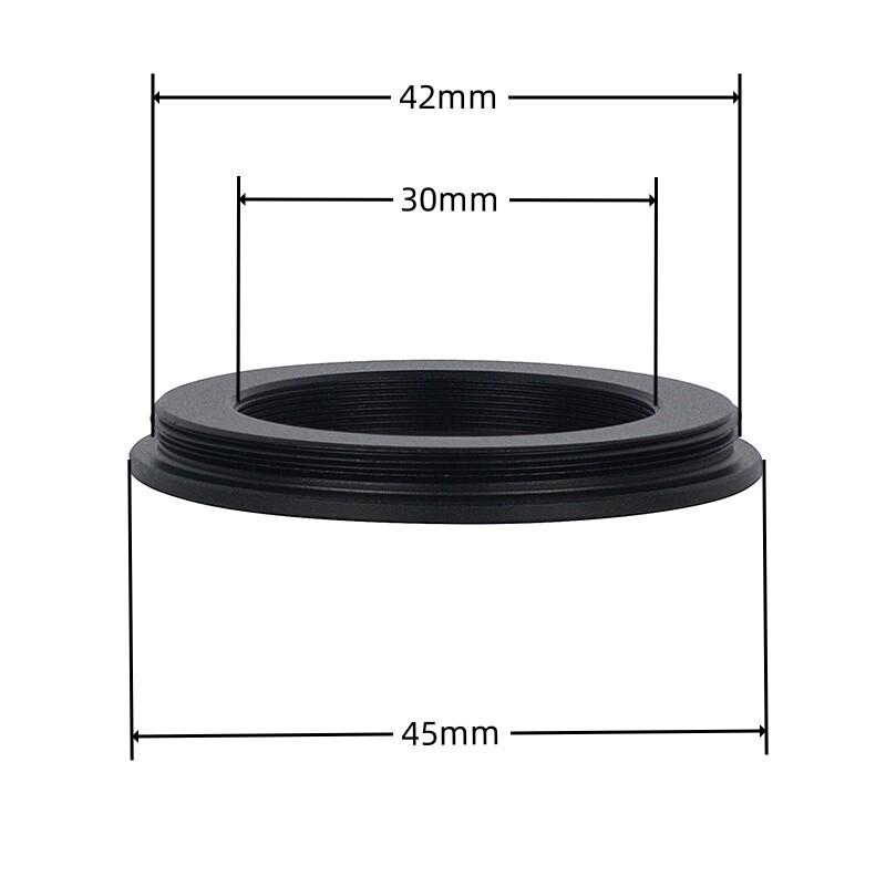 M30-M42带法兰转接环改口环 罗口爲30mmX0.5镜头转M42*1mm螺口