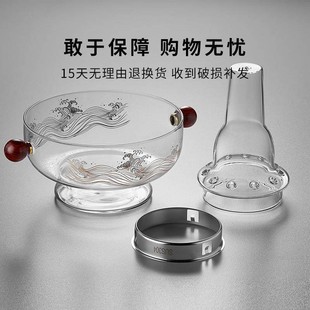 老式北京玻璃火锅耐高温加厚黑晶炉涮羊肉家用炖汤打边炉单人小锅