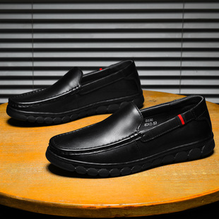 男鞋 真皮皮鞋 豆豆鞋 一脚蹬开车驾车鞋 男士 头层牛皮爆款 休闲鞋