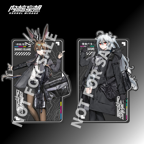 【同人制品】魔术贴士气章亚克力立牌机能风明日方舟阿米娅斯卡蒂