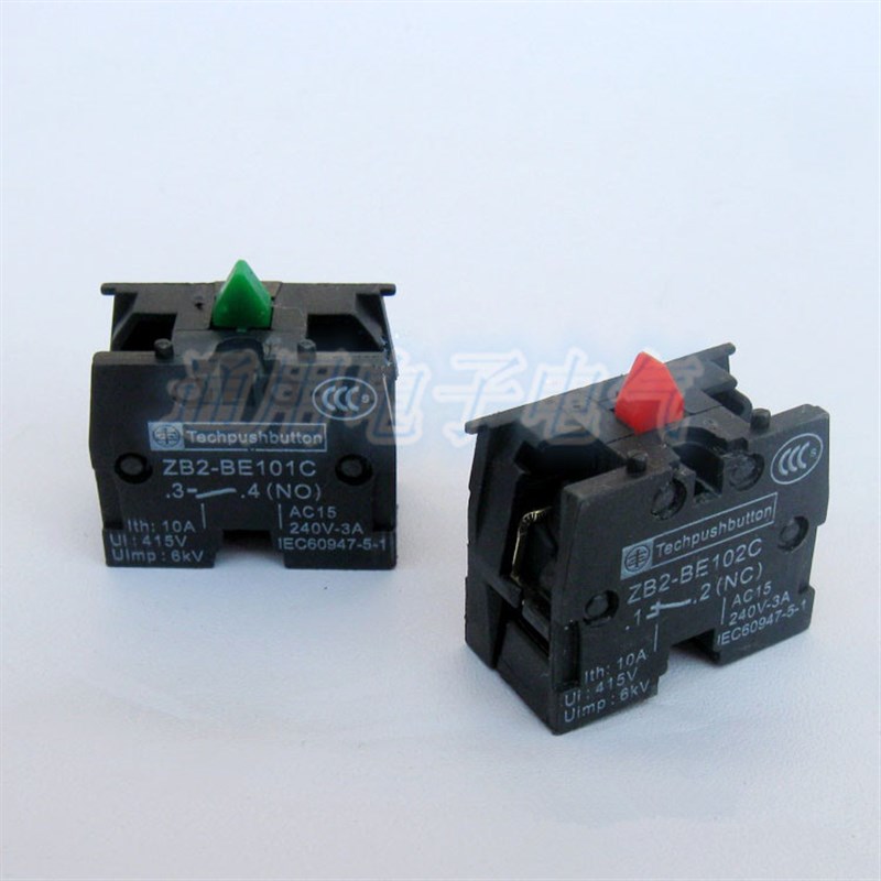辅助触点 ZB2-BE101C ZB2BE102C 触头模块1NO常开常闭