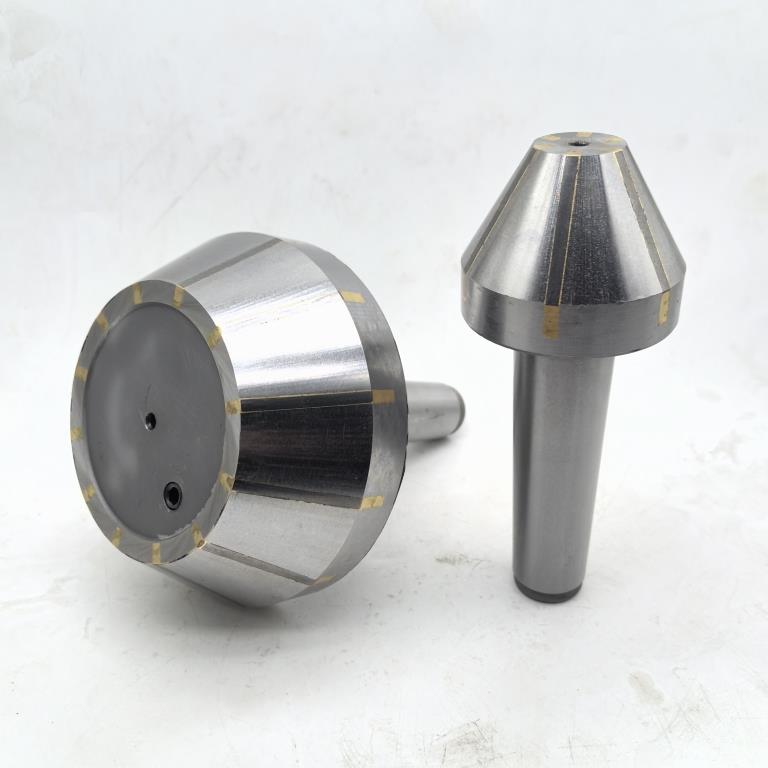 外圆磨床莫氏锥柄MT4号镶钨钢合金条伞形蘑菇头固定伞型顶针