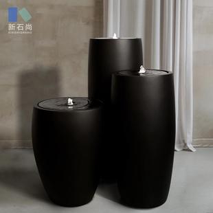 流水?dāng)[件水景小品落地裝 飾循環(huán)水系玄關(guān)戶外新居現(xiàn)代簡約喬遷送禮