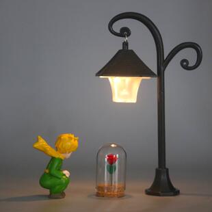 小王子的玫瑰花玻璃罩摆件婴儿脐带胎发保存盒纪念品桌面车载饰品