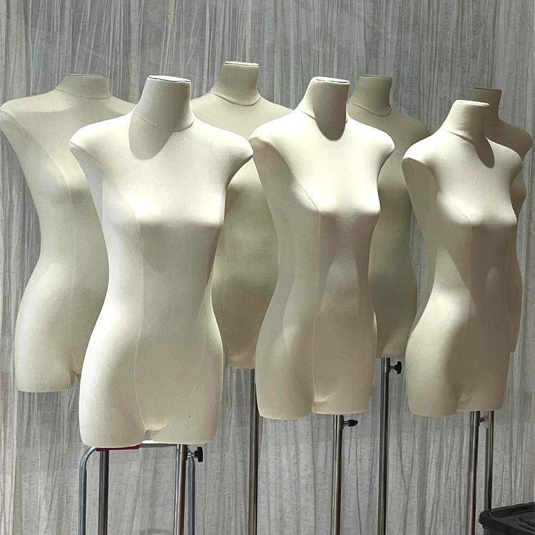 高级模特展示架女装店人台人偶道具女半身服装店橱窗假人扁身平胸