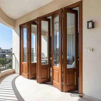 折叠门实木阳台门隐形门吊轨门无地轨移门玻璃门双开门推拉室内门