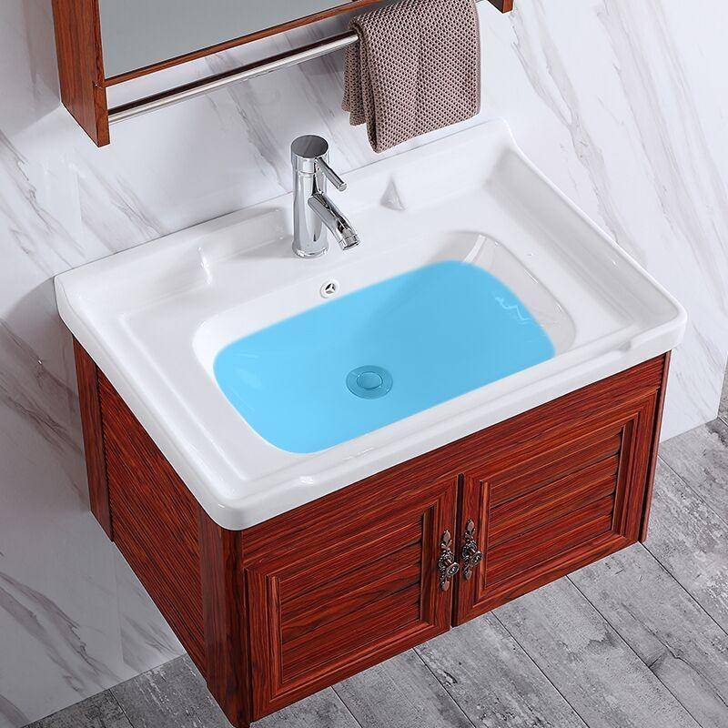 太空铝浴室柜组合小户型卫生间简易挂墙式洗手面盆阳台陶瓷洗脸盆