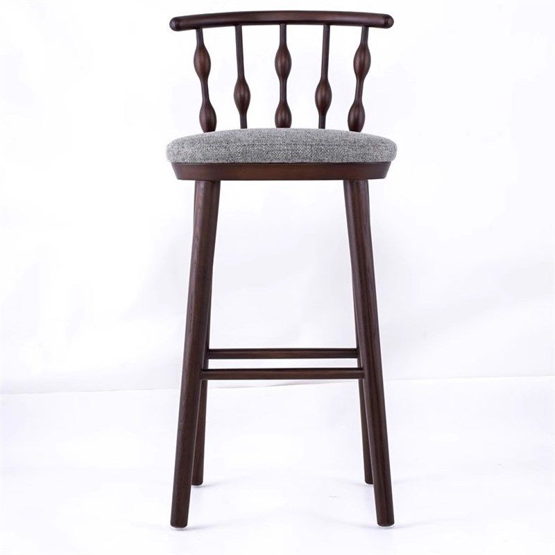 中古风实木家用吧台椅设计师复古高椅吧椅吧台凳高脚椅子,住宅家具,家用高脚椅,淘宝优惠券,粉丝福利购,淘宝优惠卷