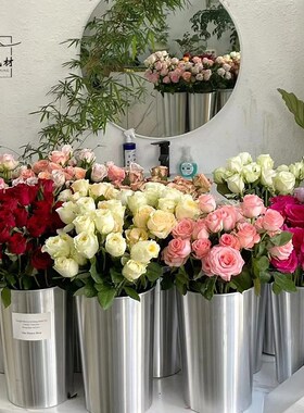 铝制养桶醒铝桶水植绿培插桶商场酒店艺店时尚