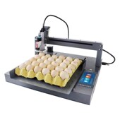 全自动单头鸡蛋小型整盘喷印生产日期序列号蛋品鸭蛋打码