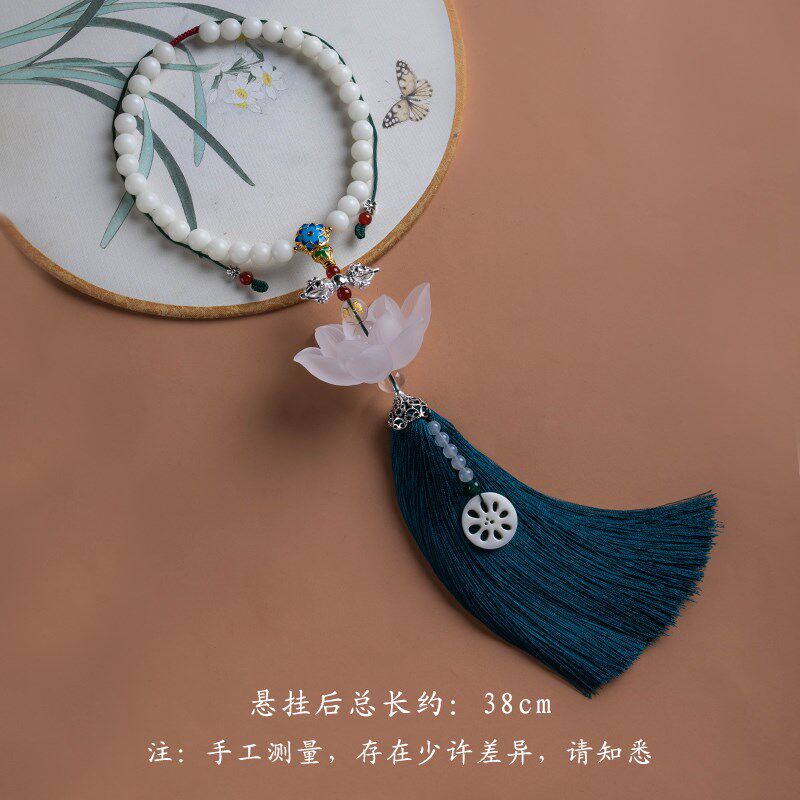 琉璃莲香水车内吊饰车载创意平安符后视镜吊坠饰品