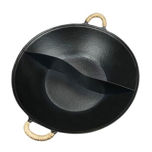 老式火锅店重庆生铁火锅锅具鸳鸯子母三味锅九宫格火锅盆商用