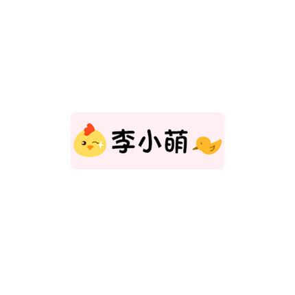 幼儿园姓名防水防撕名字免缝标签