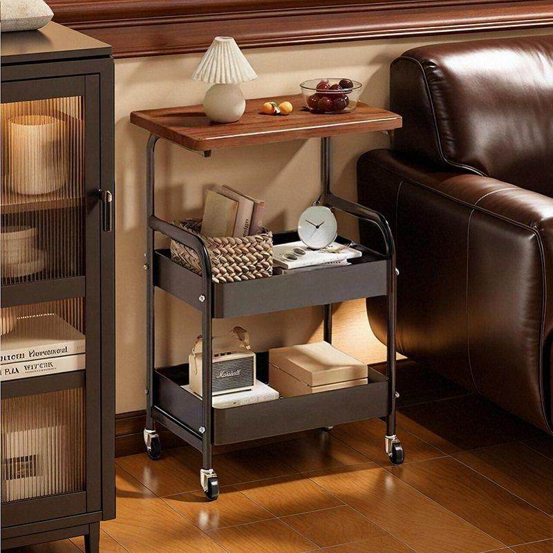 中古风小推车零食置物架覆古客厅移动茶几边柜沙发边几小桌子收纳,住宅家具,移动边几/推车,淘宝优惠券,粉丝福利购,淘宝优惠卷