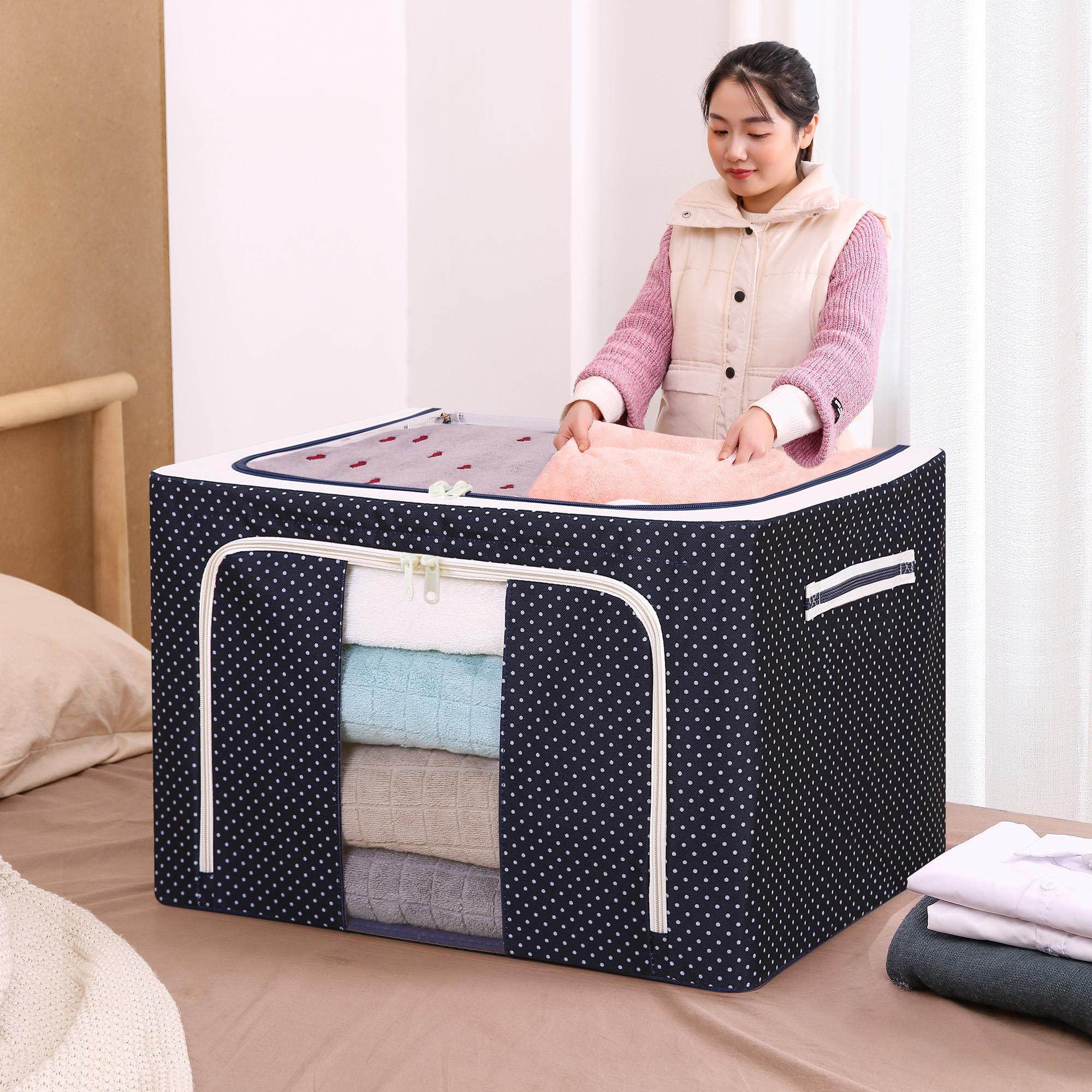 120升160升特大号收纳箱牛津布衣物衣柜整理箱棉被收纳箱折叠袋盒